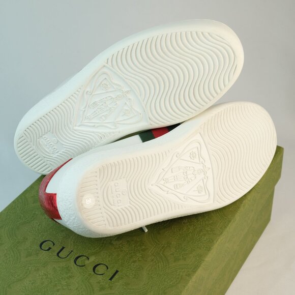 Gucci Ace Bee Sneakers, White, EU 35 - Picture 2 of 9